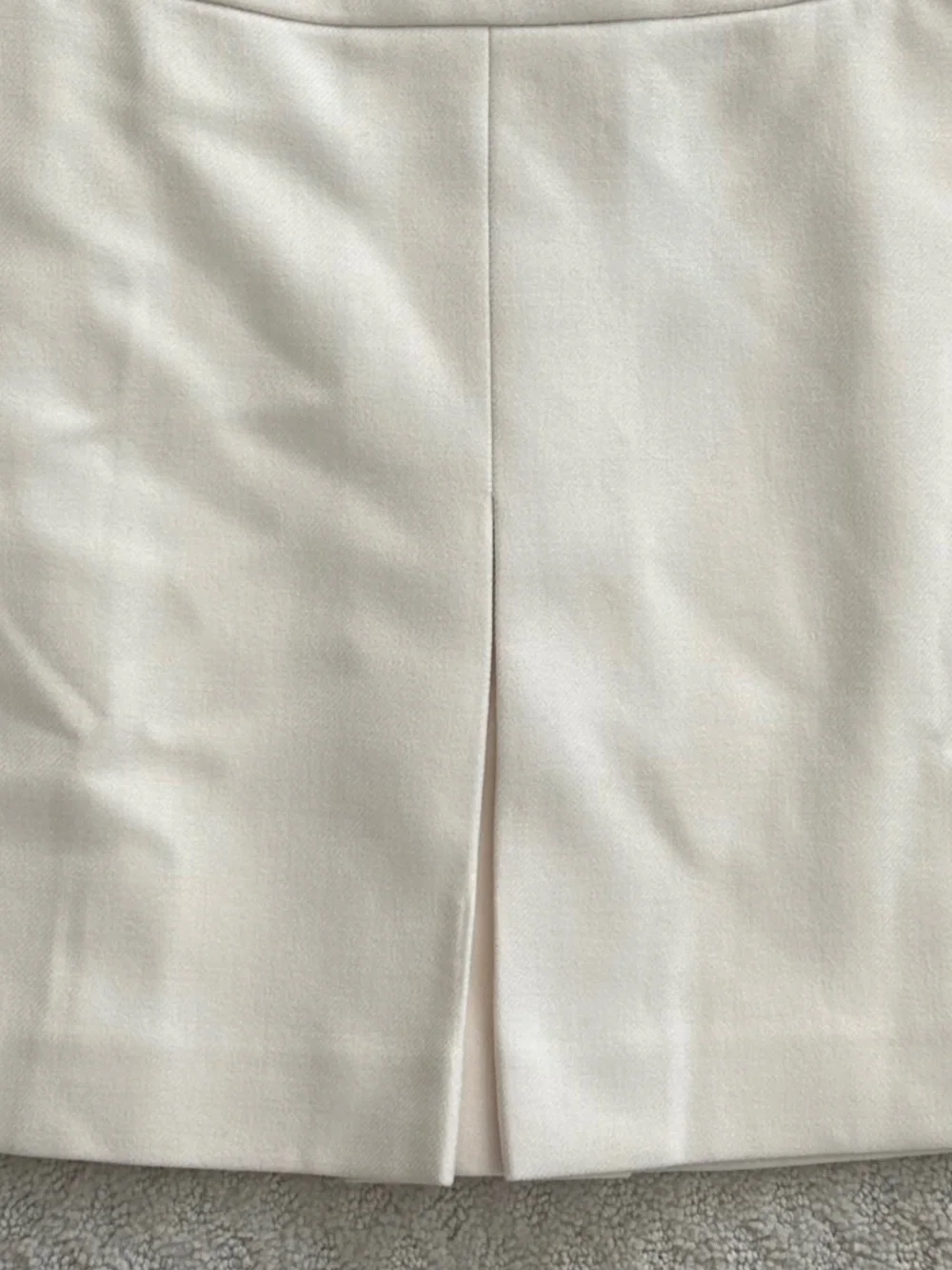 J. Crew 100% Wool Pleated Mini Skirt Ivory 12 Academia Preppy Classic Office NWT